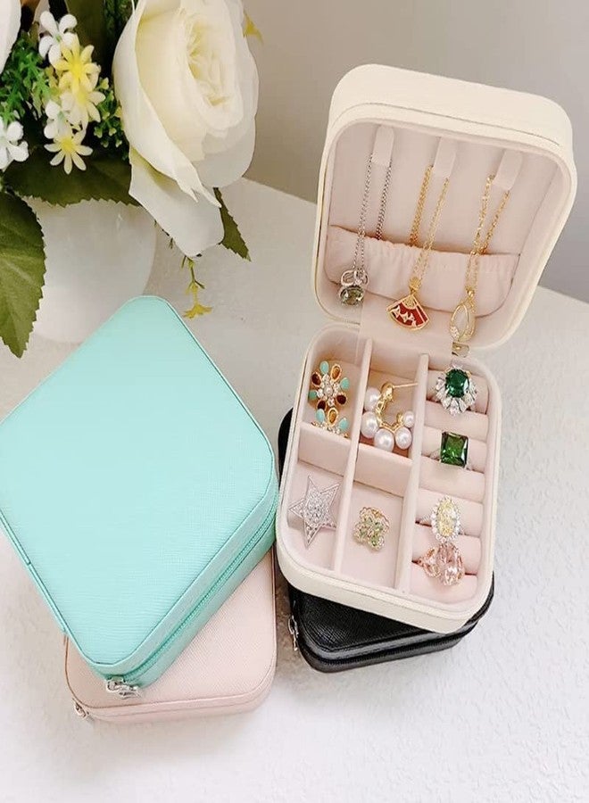 SUKHRUP Jewellery organizers Storage Case Zipper Storage Box With Dividers Mini Jewelry Organizer Box For Women Travel Ring, Pendant, Earring, Necklace (MULTICOLOR) - Image 5