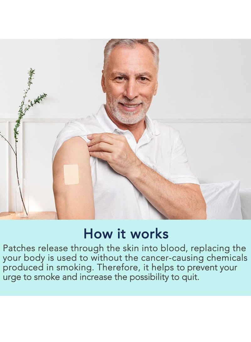 Sefudun 30 Count Patches Step 2 Smoking Aid to Quit Smoking Delivered Over 24 Hours Transdermal System Long-Lasting Quit Patches for Stop Smoking Aids Easy and Effective Anti Stickers 14mg - Image 5