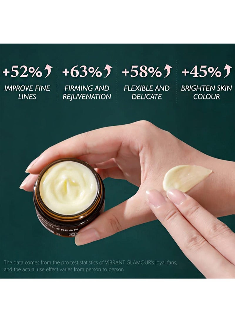 Vibrant Glamour Retinol Cream, Retinol Anti-Aging Wrinkle Firming Cream, Retinol Firming and Revitalizing Cream, 30g Each Bottle (2 Pieces)  - Image 4