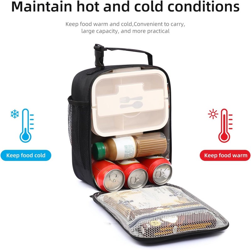 Lovoeo AYEANY Lunch box Lunch bag for men women Lunchbox Lunch bags Insulated Lunch bag Lunch box cooler (Black) - Image 5