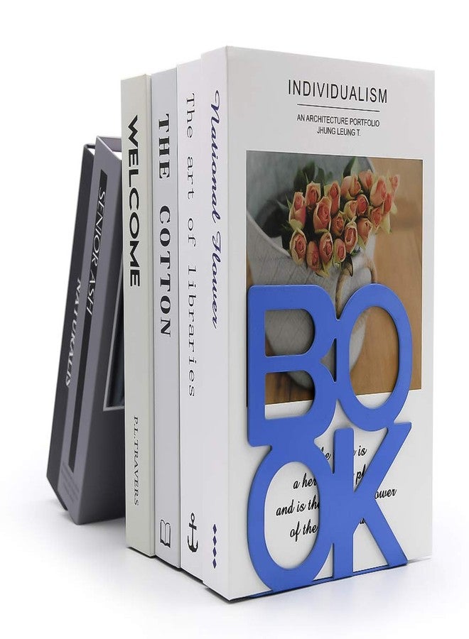 shikaman مساند كتب - دعامات معدنية مزخرفة لرفوف الكتب المكتبية، تصميم فريد، شديدة التحمل - Image 2