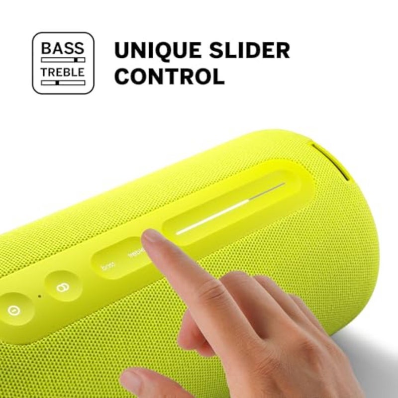 Portable Bluetooth speaker for outdoor use, ABS plastic body, neon color, 100W output with IPX6 water resistance and Bluetooth 5.3 connectivity - Image 3