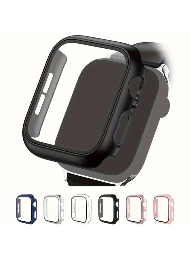Pink Glass Case Screen Protector for Apple Watch 8 7 45mm Series 7 8 - Image 3