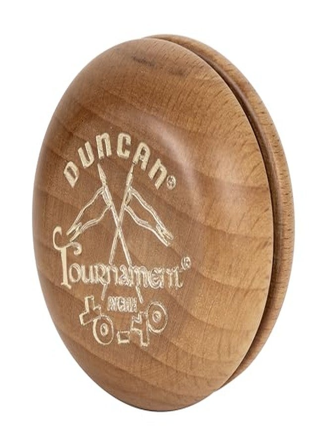 Duncan Toys Wooden Crossed Flags Tournament Yo-Yo, Classic Wood Design, Natural - Image 3