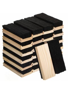 Marspark Felt Campus Style Erasers, Cleaner Dusters Felt Chalkboard Eraser For Kids Wood Chalk Eraser For Chalkboard Cleaners Dusters For Markers White Black Boards Paint School Students Teachers (24 Pieces)  - Image 1