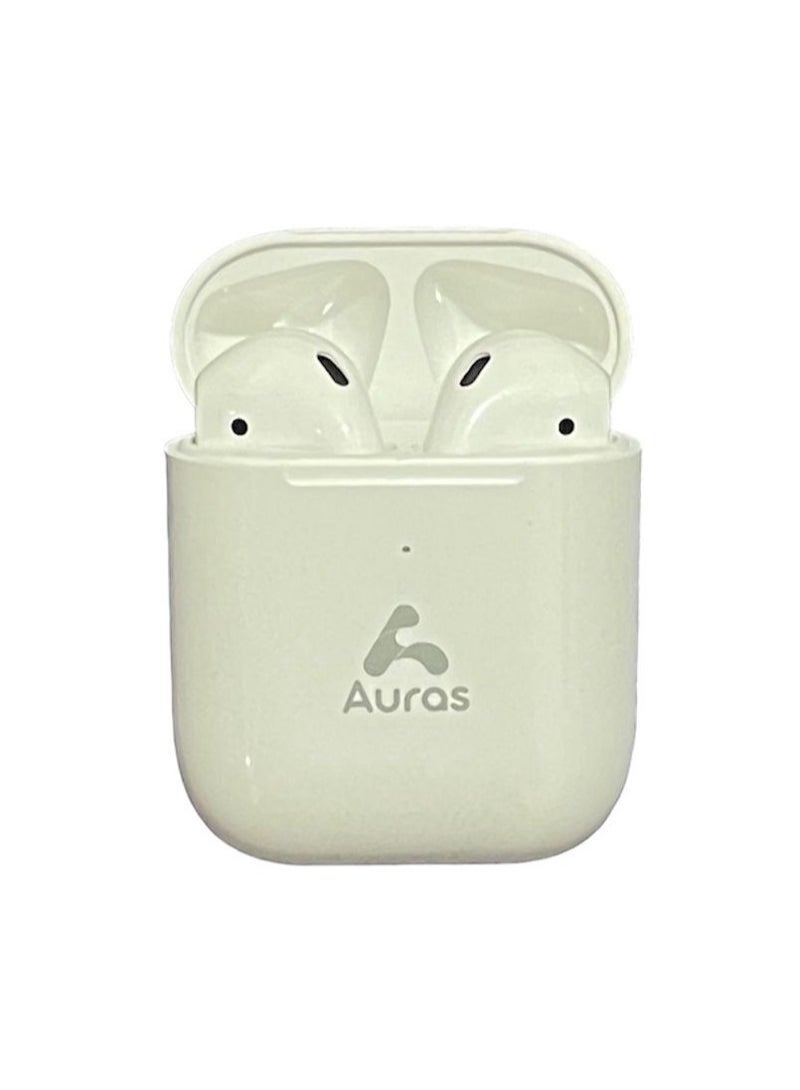 AUras Bluetooth in-ear headphone with charging case white - Image 2