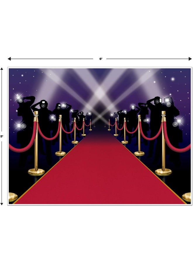 Beistle Red Carpet Insta Mural, 5-Feet by 6-Feet - Image 2