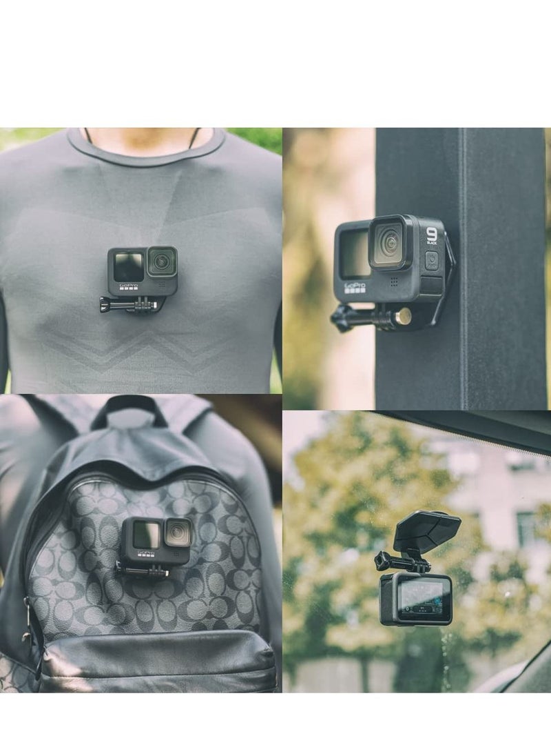Y&D - Magnetic Action Camera Mount for Gopro, Snap Fence Compatible with GoPro Hero 11 10 9 8 7 6 5 Black,DJI Osmo 3,Crosstour/Campark/AkASO and More - Image 1