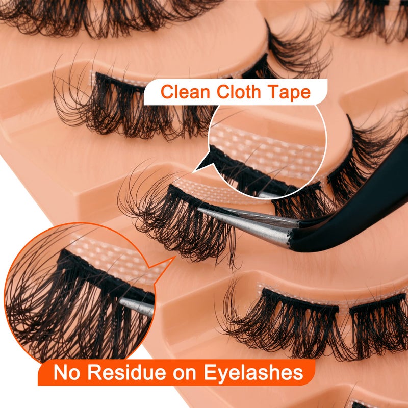 Eefofnn Fluffy Cluster Eyelash Extensions Natural Lash Clusters Spider Cluster Lashes D Curl Individual Lashes Wispy Eyelash Extensions Lashes Strips DIY Lash Extensions False Eyelashes Multipack by Eefofnn - Image 3