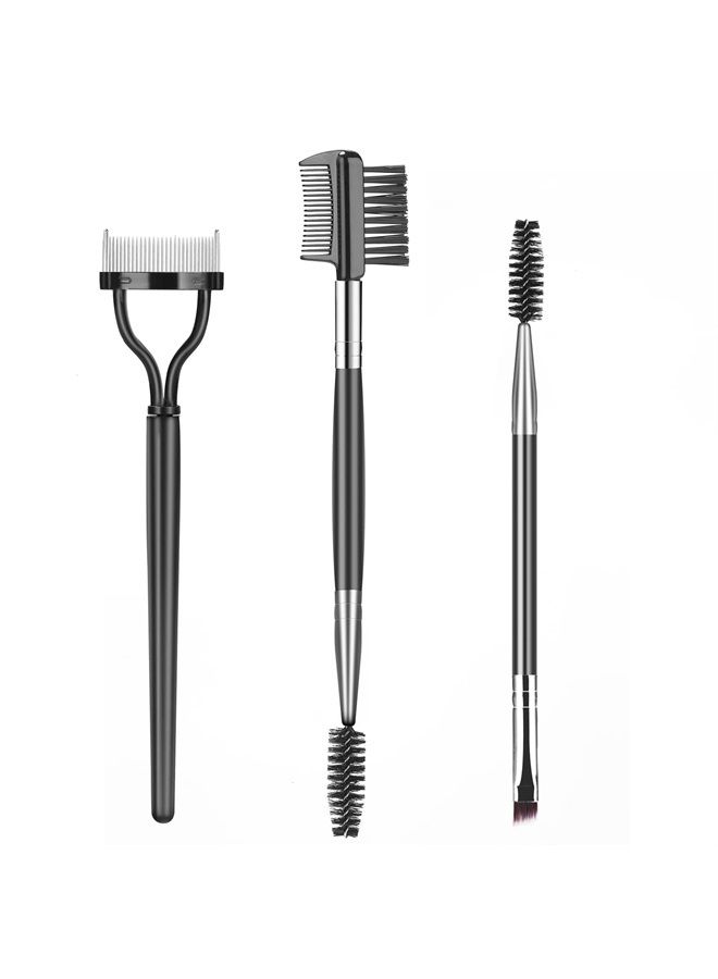 SWEET VIEW Eyebrow Brush Eyelash Separator Brow Comb & Lash Spoolie Professional Eye Makeup Tools (3 Pieces Set) - Image 1