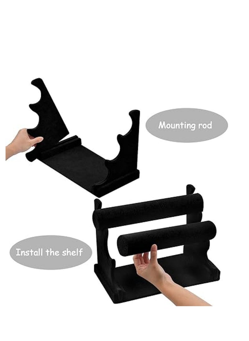 Generic 3-Tier Detachable Velvet Bracelet Holder, Watch Bangle Jewelry Organizer Display Stand Rack  - Image 3