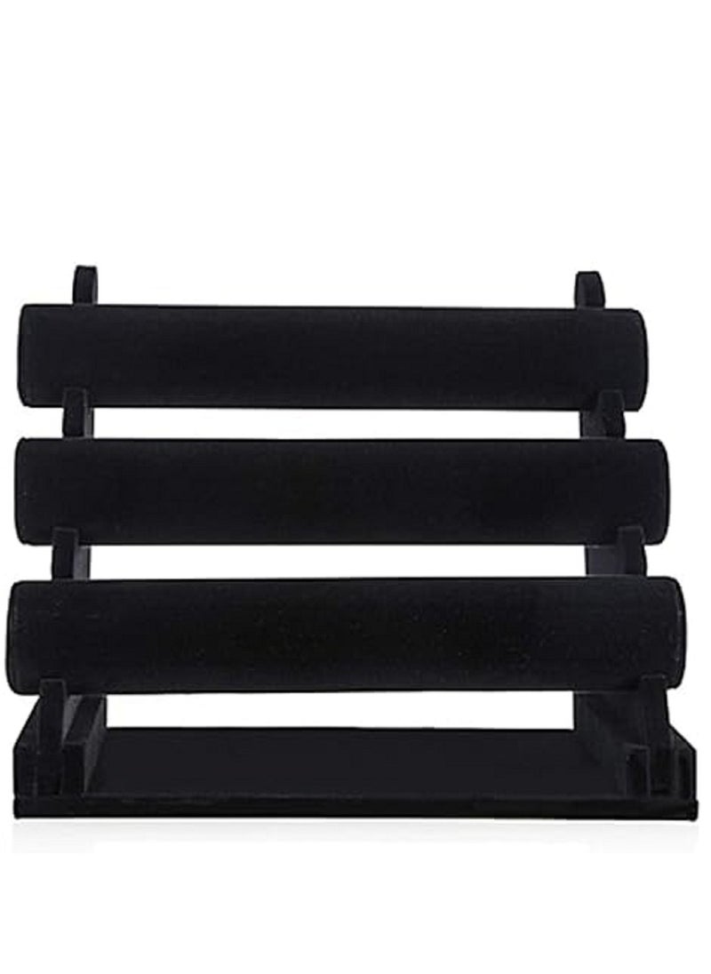 Generic 3-Tier Detachable Velvet Bracelet Holder, Watch Bangle Jewelry Organizer Display Stand Rack  - Image 2