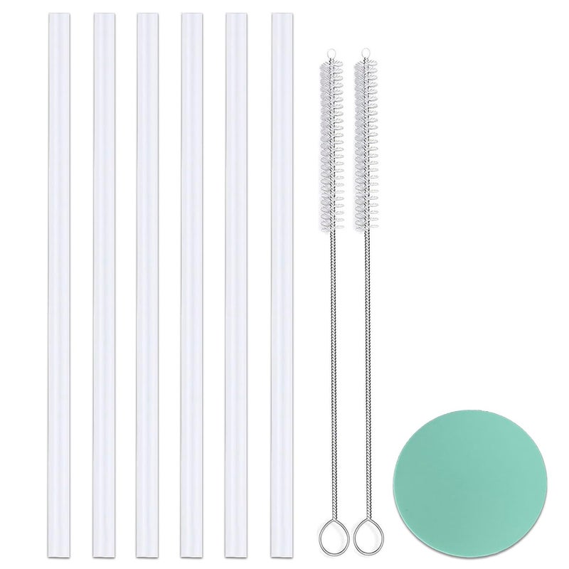 Greant 6 Pack Replacement Straws for Hydro Flask Straw Lid Wide Mouth Bottle 98L X 033 W for Hydroflask Wide Mouth Flex Straw Cap Plastic Cuttable