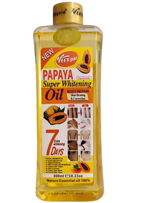 Papaya Face And Body Super Whitening Oil 300 ml