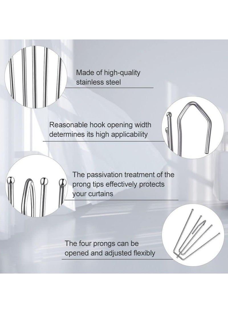 AL WADI FURNITURE - Heavy Duty Ultra Corded Double Adjustable Extendable Traverse Curtain Rails Curtain Tracks with Curtain Hanging Pinch Pleat 4 Prongs Hooks, 150 – 300 cm, WHITE - Image 1