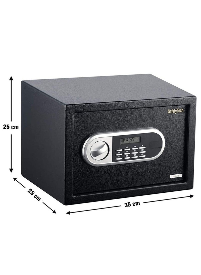 Safety Tech Safe with digital screen and strong alarm device, size 25*35*25  - Image 3