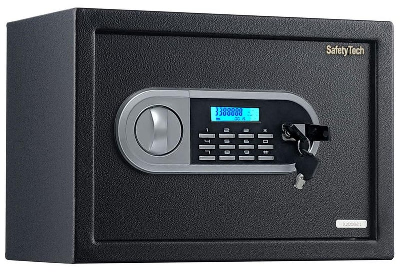 Safety Tech Safe with digital screen and strong alarm device, size 25*35*25 - Image 1