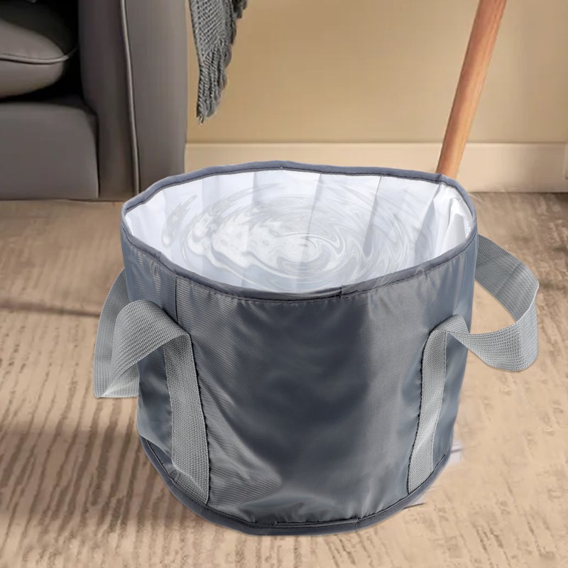 📦 دلو سفر قابل للطي مع ثبات مثالي للتخييم وغسيل القدمين واليدين - Image 5