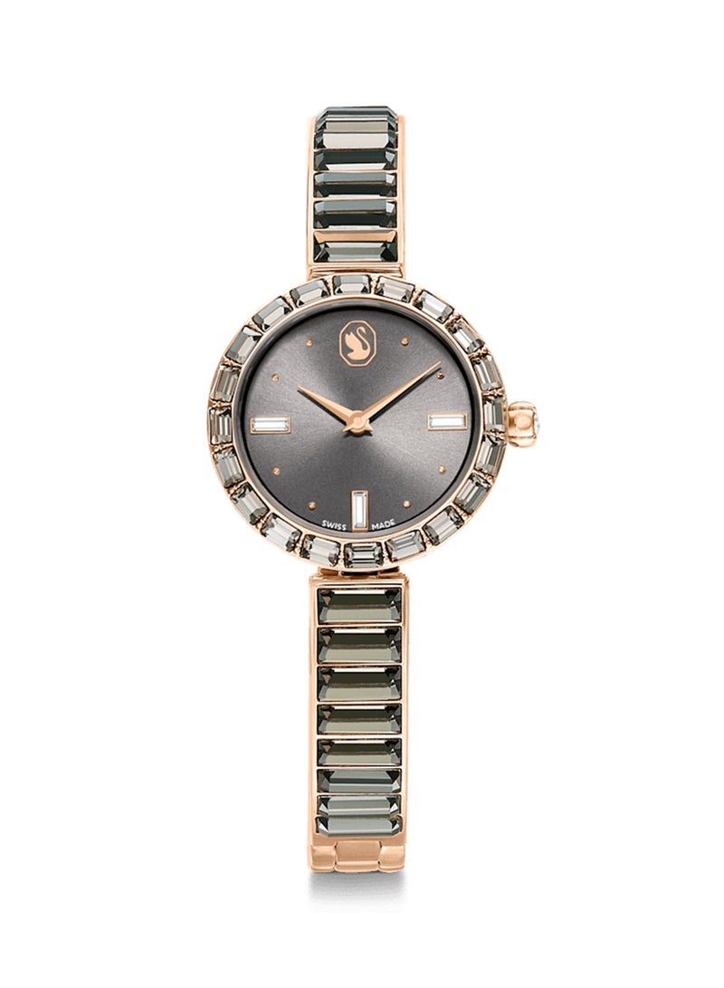 سواروفسكي ساعات تناظرية بحزام فولاذي - Image 1