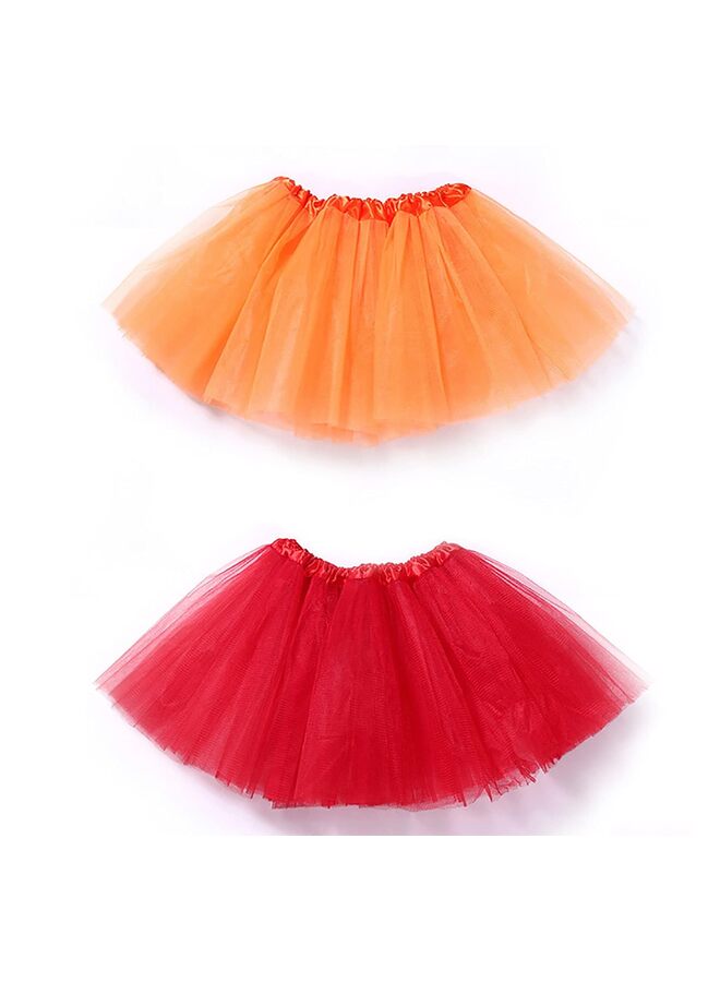 LAMAY 5 Layered Tutu Skirt for Kids Tulle Tutu Skirt , Cosplay for Girls Kids - Image 2