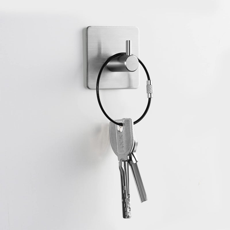 Bidponds 25 Pack Wire Keychain Cable 2mm 6.3 Inches Nylon Coated Stainless Steel Screw Lock Key Ring Loop for Hanging Luggage Tags or ID Tags,Black - Image 4