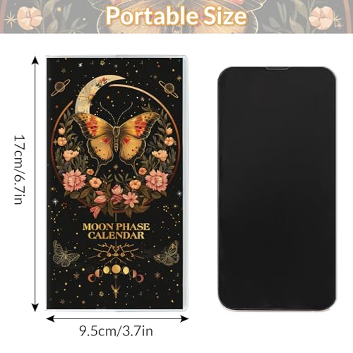 Zuozee Pocket Calendar 2026-2027, Moon Phrase Purse Planner - 3.7" x 6.7" - Runs from January 2026 Until December 2027, 2026 Monthly Pocket Calendar with PVC Cover for Office - Image 5