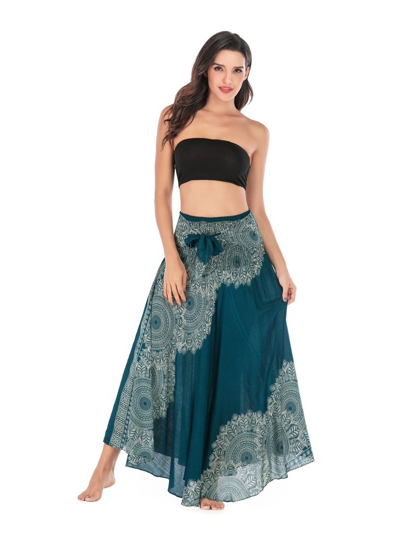 Loquat Casual Dress Half Skirt Beach Vacation Dresses Full Skirt  - Image 3