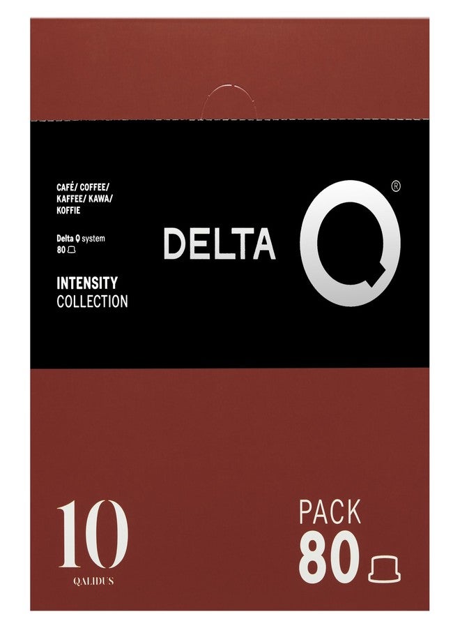 Delta Q Qalidus Espresso Pods for Delta Q machines - Intensity 10, Notes of Caramel, XXL Pack - 80 Coffee Capsules - Image 1