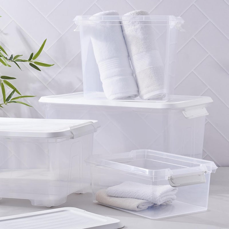 Home Centre Home Centre Omnia Secure Polypropylene Storage Box with Lid - Image 2