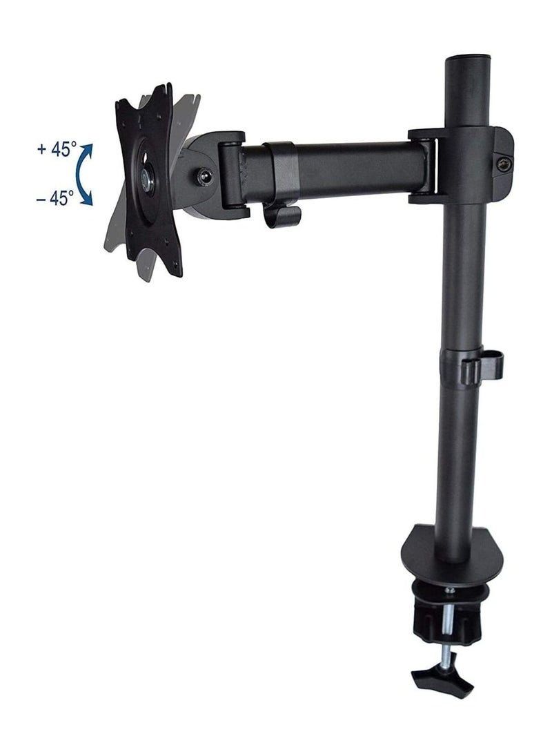 Counterbalance Single Monitor Arm Desk Mount | For 17-27 Inches | Full Motion Swivel Long Arm with Gas Spring | Height Adjustable LCD Monitor Mount. - Image 2
