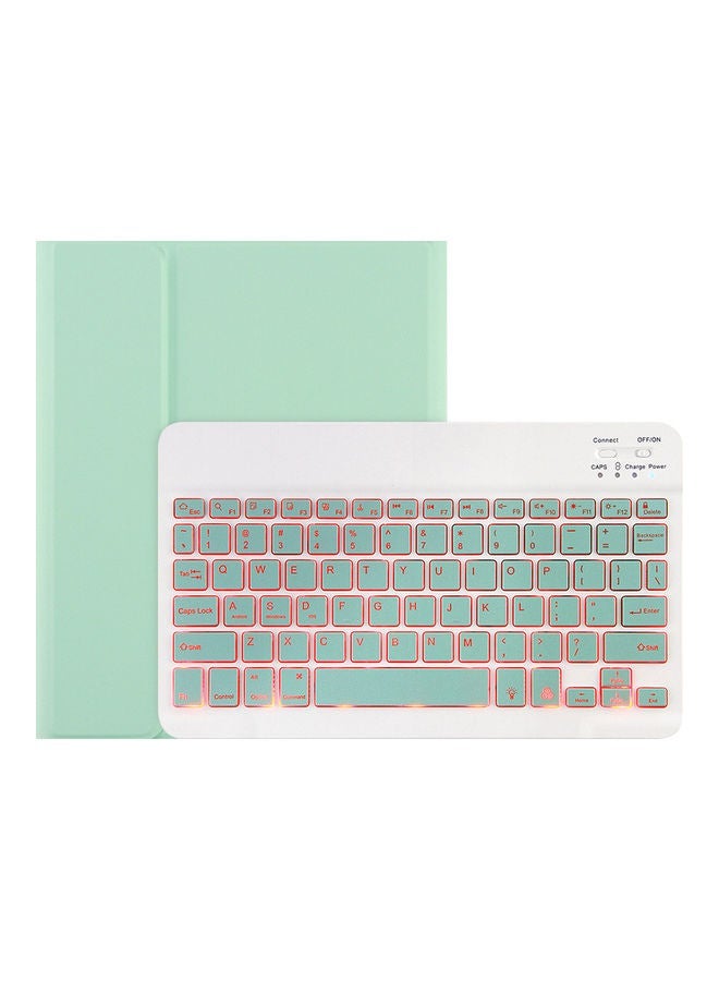 NIBEMINENT Bluetooth Keyboard With Protective Case Green  - Image 1
