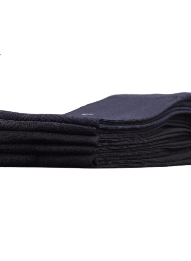 pierre cardin جوارب بيير كاردان للرجال مع حرير التوت (5 أزواج) جوارب عمل رقيقة قابلة للتنفس حتى منتصف الساق، جوارب قطنية غير رسمية للرجال - Image 2