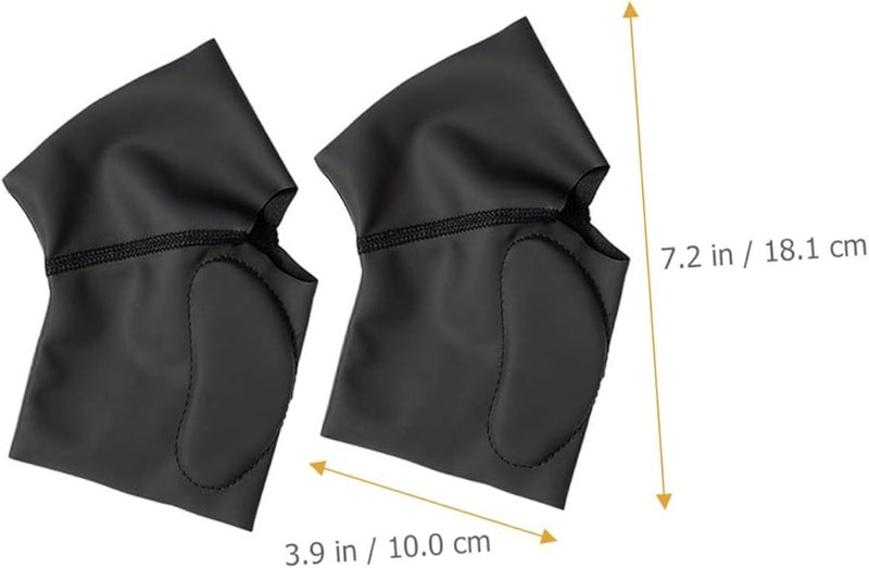 نعال داخلية سوداء لدعم تقوس القدم للأقدام المسطحة مبطنة لامتصاص الصدمات لتخفيف الألم والتعب للرجال والنساء - Image 5