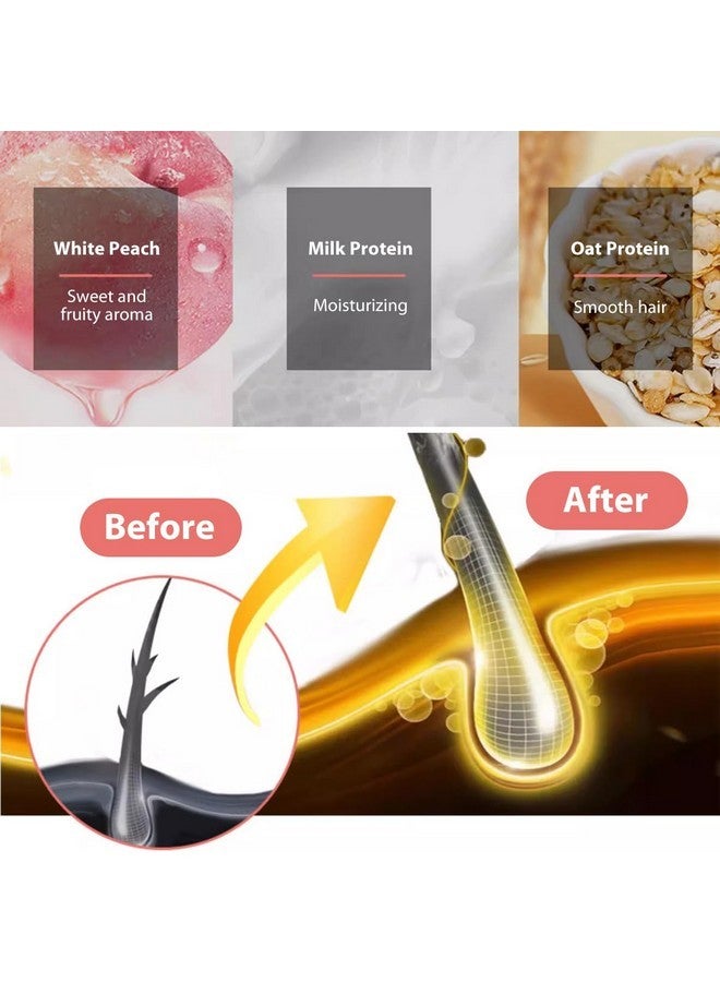 Bee & Flower Shampoo Bar White Peach Hydrating Shampoo Bar Nourishing & Smoothing Hair Shampoo All Natural Travel Shampoo Bars for All Hair Types - 2.1 oz (Comes with Mesh Bag and Tin Box) - Image 5