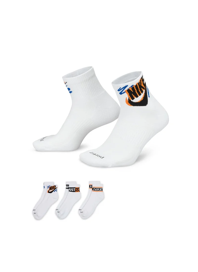 نايكي 3 Pack Everyday Ankel Socks
