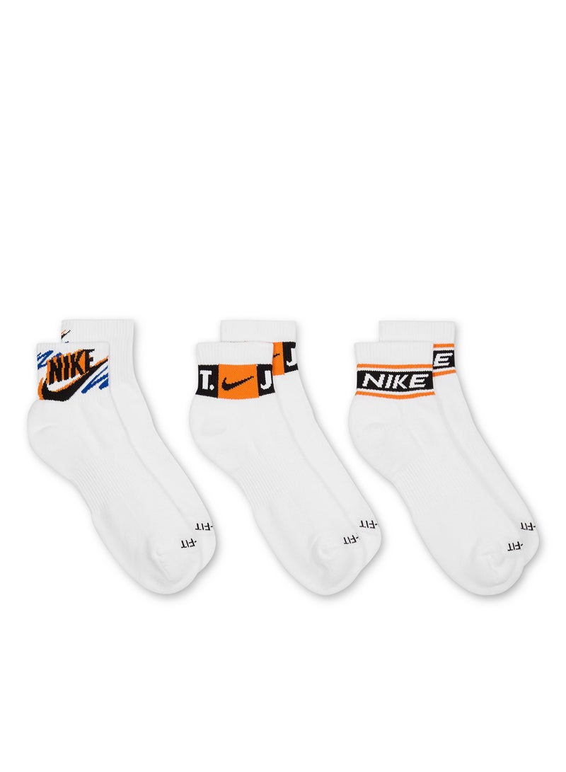 Nike 3 Pack Everyday Ankel Socks  - Image 3