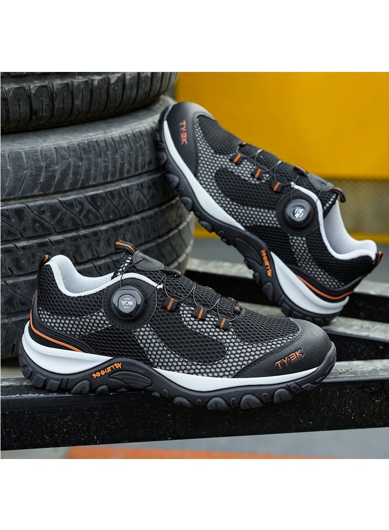 Ty Labor Insurance Shoes Summer Smash-proof and Puncture-proof Steel Head Lightweight Work Shoes - Image 3