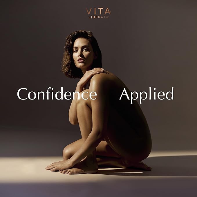 Vita Liberata لوشن تان تدريجي فابولوس من فيتا ليبراتا 100 مل مع قفاز ذات وجهين لتان ذاتي مرطب للغاية مع حمض الهيالورونيك مصمم للوجه والجسم تركيبة قابلة للبناء خالية من الخطوط النهائية الدائمة - Image 5