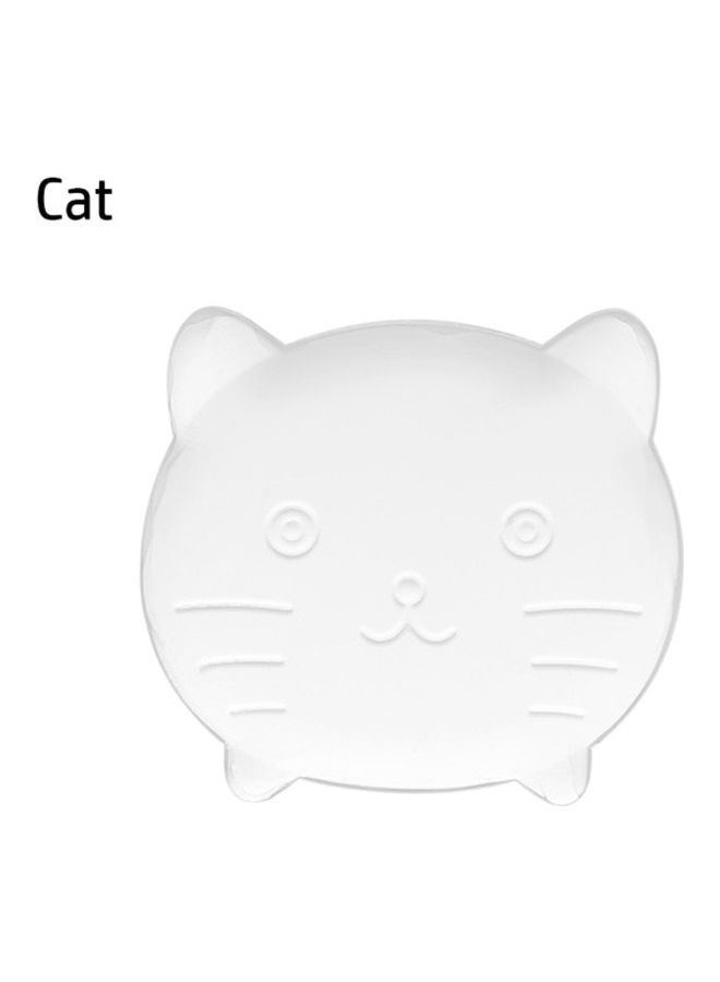 NIBEMINENT Cat Shape Safety Shock Absorber Door Handle Stopper Clear