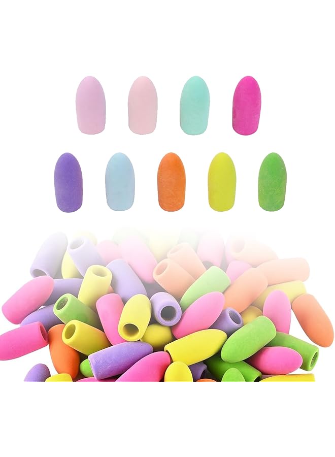 erorex Colorful Pencil Eraser Toppers 120 Pack For Pencils Assorted Eraser Caps Fun Pencil Topper Erasers School And Office Supplies - Image 1