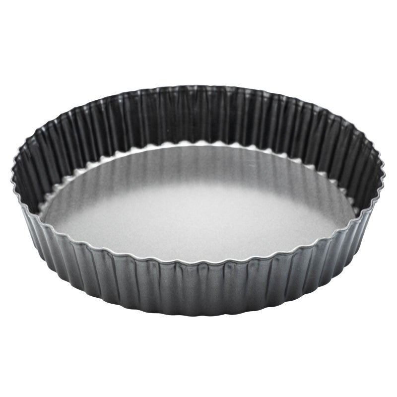 Deep Dish Quiche Pan 11 x 2 Tall Pie Pan Deep Tart Pan with Removable Bottom Nonstick Large Fluted Tart Mold Loose Base Round Deep Pizza Pan for Baking Easter Pie