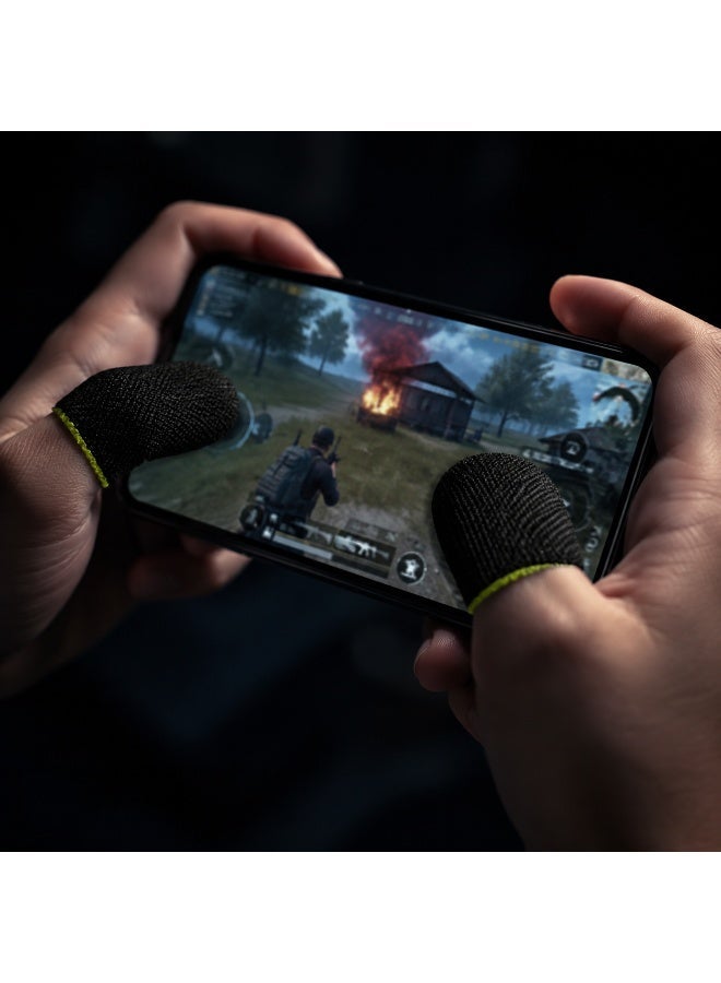 4 PCS Mobile Gaming Finger Sleeves | High Sensitivity | Anti-Sweat | Smooth & Precise Control | Compatible with Android & iPhone - Image 5