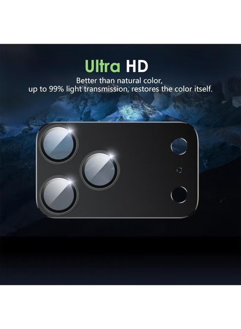 Camera Lens Protector for iPhone 17 Pro – Anti-Scratch Aluminum Alloy Black Circle Design, Easy Installation, Case Friendly, High Definition Camera Guard Black - Image 2