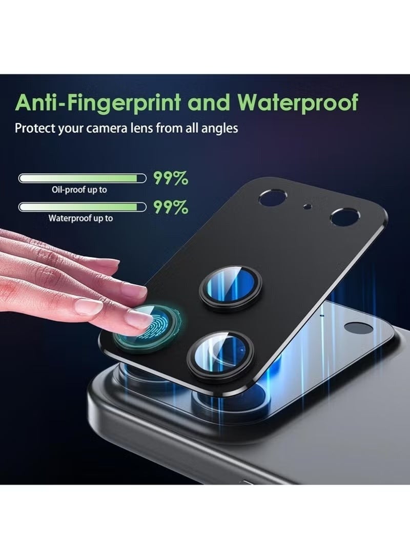 Camera Lens Protector for iPhone 17 Pro – Anti-Scratch Aluminum Alloy Black Circle Design, Easy Installation, Case Friendly, High Definition Camera Guard Black - Image 4