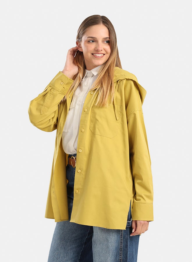 Carina Relaxed-Fit Hooded Shirt - Image 2