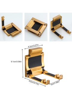 General Foldable Hair Dryer Hanger, Adhesive Bathroom Hair Dryer Organiser, Bathroom Hair Dryer Holder with Mounting Kit  - Image 5