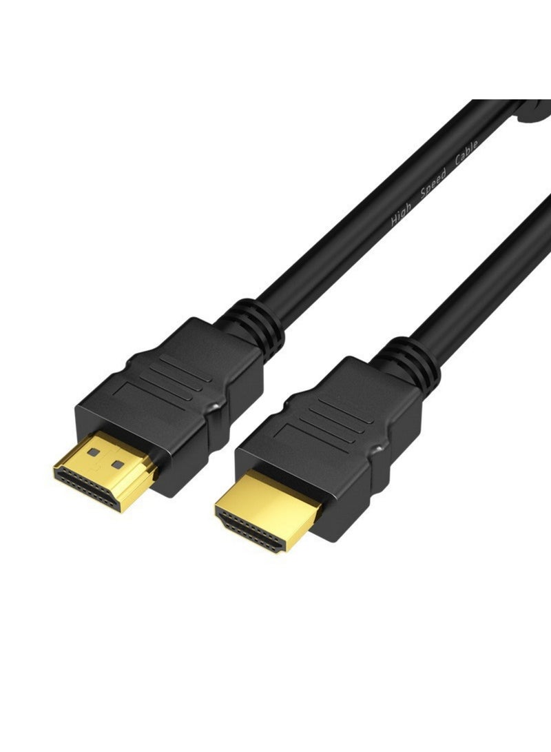 Adando HDMI V1.4 Cable: 10 Meters Long - High-Speed Wire with 3D ARC Ethernet - FHD 1080P, 1080i, 4K - PS4 - Xbox One - Sky HD Laptop - TV CCTV - Gold and Black Plated (Black) - Image 2