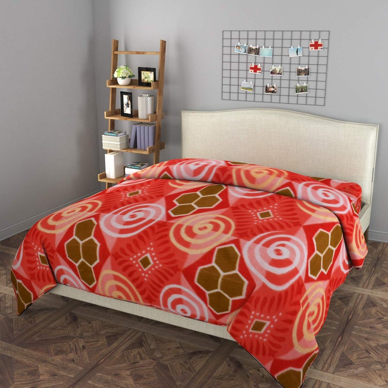 Fabture Fabture Fleece Double Bed Razai Cover with Zipper 90 x 100 inches