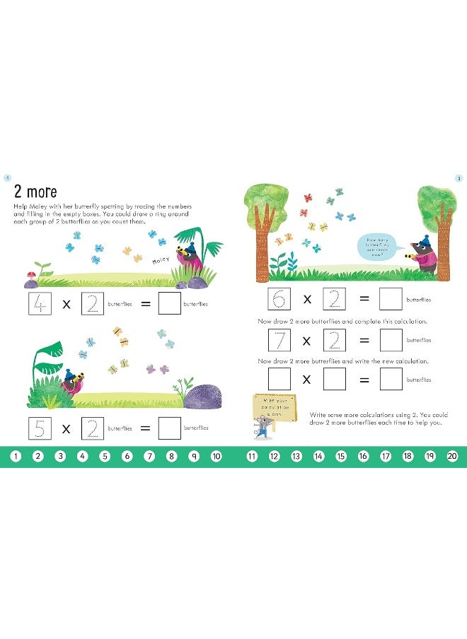 Usborne Publishing Ltd Key Skills Wipe Clean Times Tables - Educational Wipe Clean Activity Book for Learning Multiplication  - Image 5