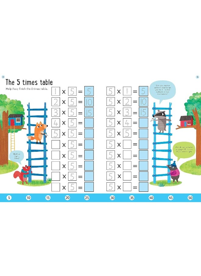 Usborne Publishing Ltd Key Skills Wipe Clean Times Tables - Educational Wipe Clean Activity Book for Learning Multiplication  - Image 2